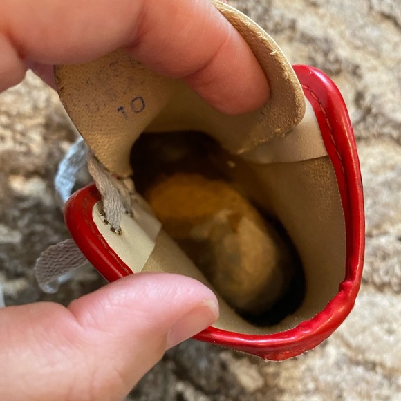 Vintage Rare Strawberry Shortcake Girls Ice Skates Size 6 5/8 Double Edge - Picture 10 of 10